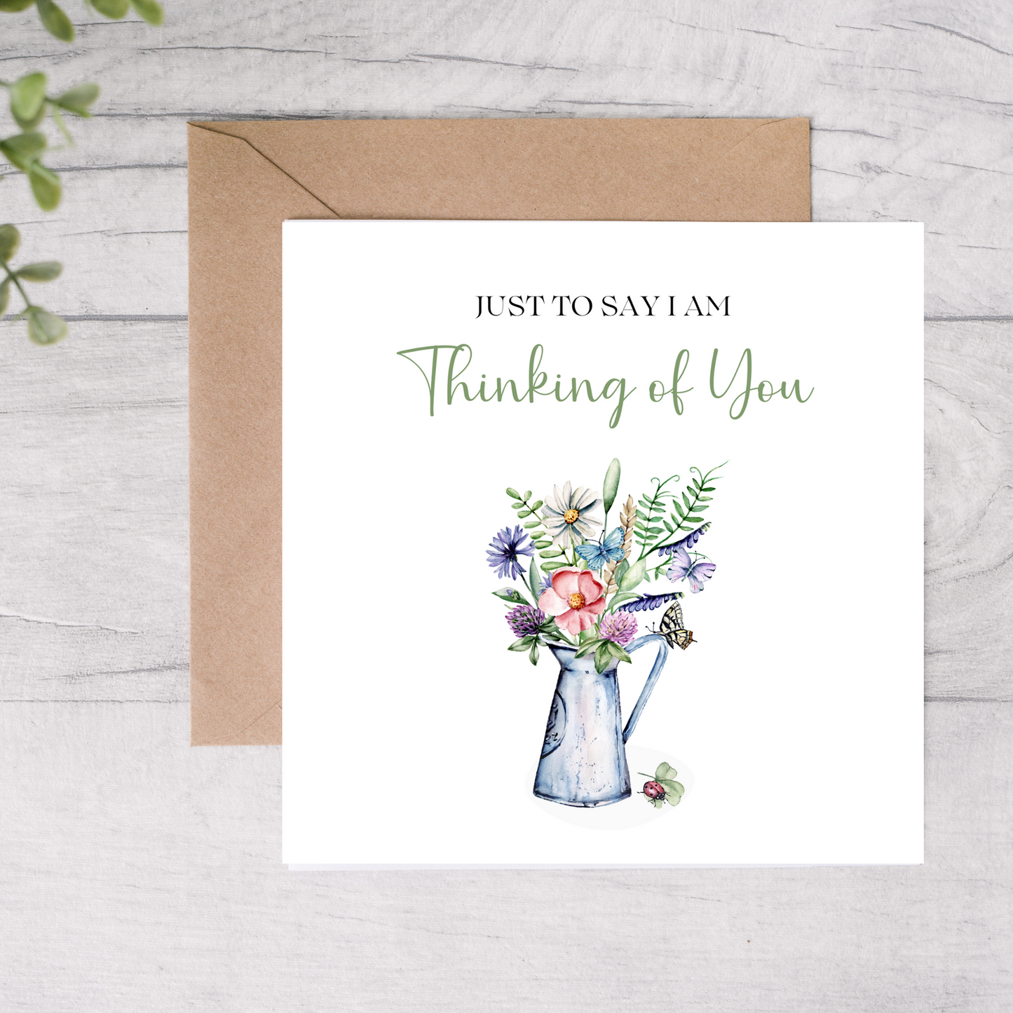 Floral greeting card