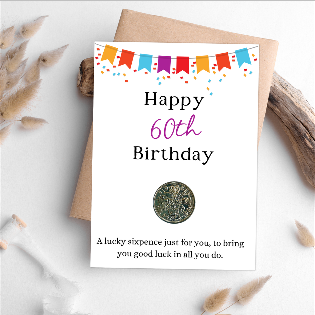 60th Birthday 1964 Sixpence Gift - Tansy Bel