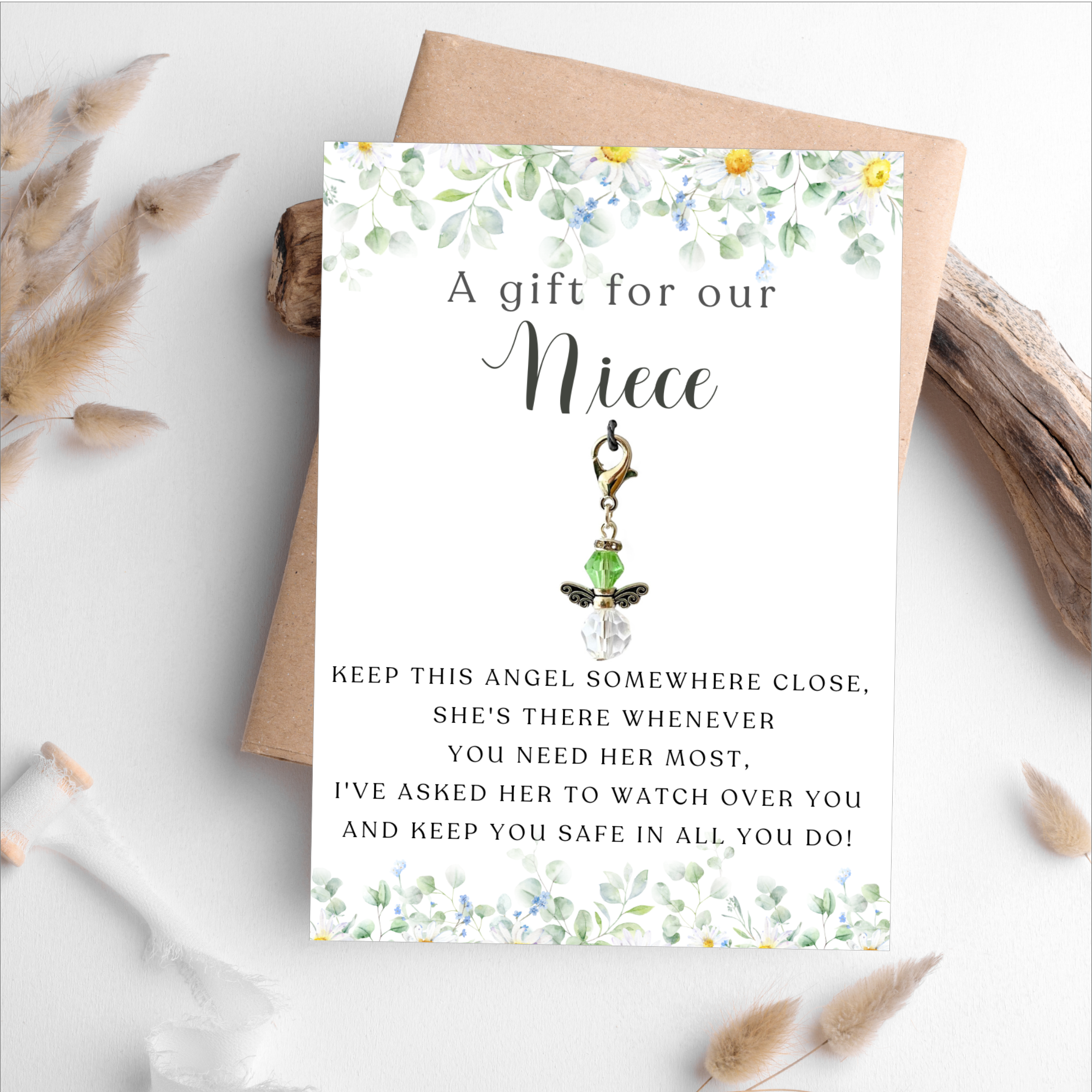 Guardian Angel Charm For Niece