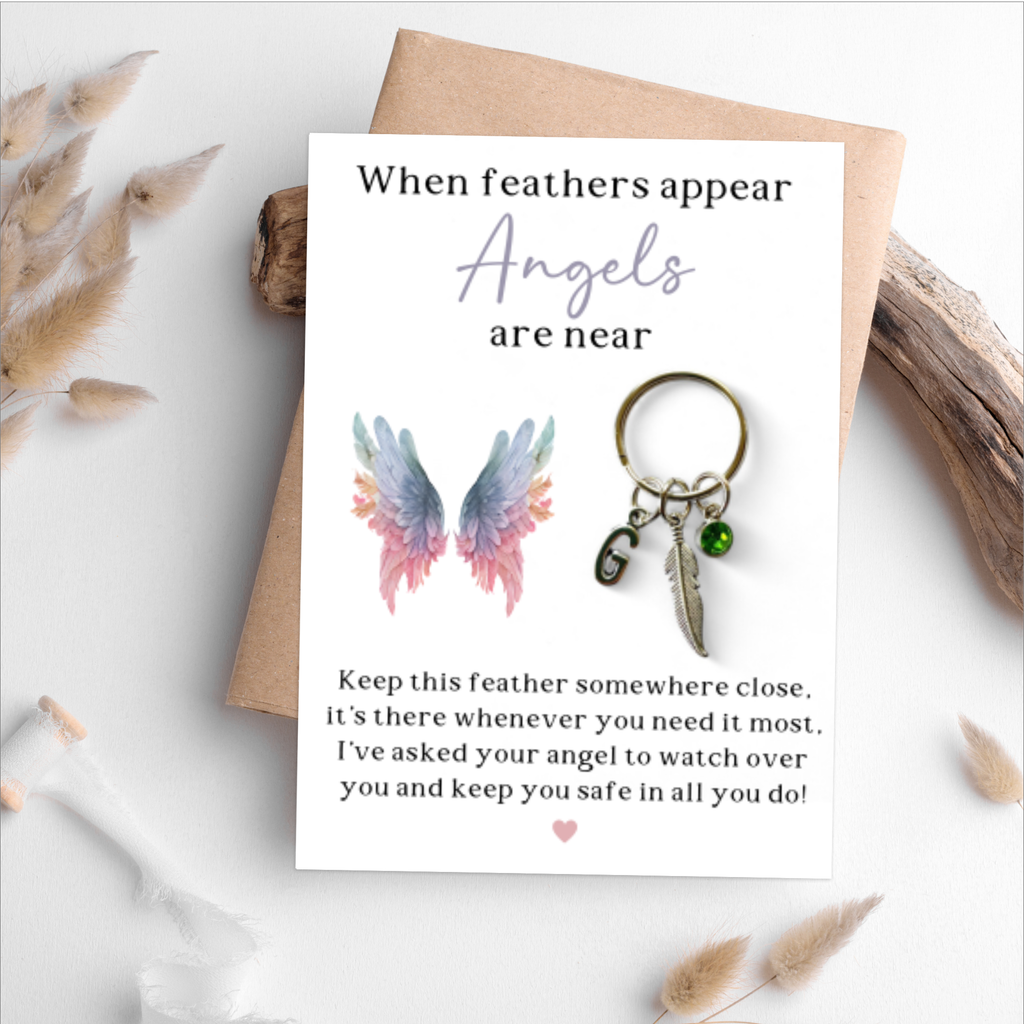 Angel Feather Keyring Gift