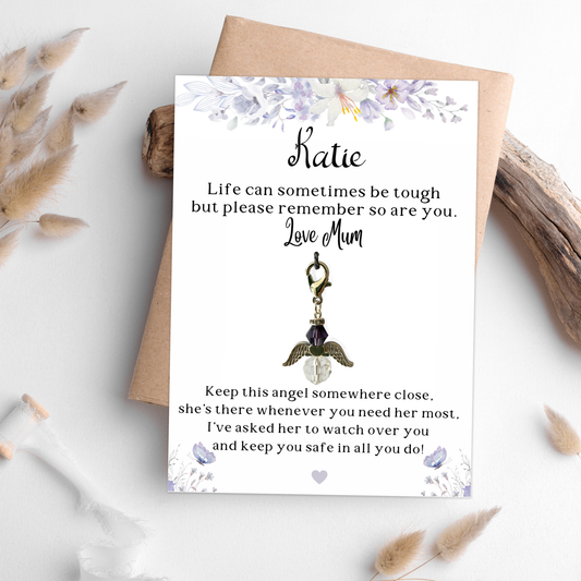 Personalised Guardian Angel Charm Gift