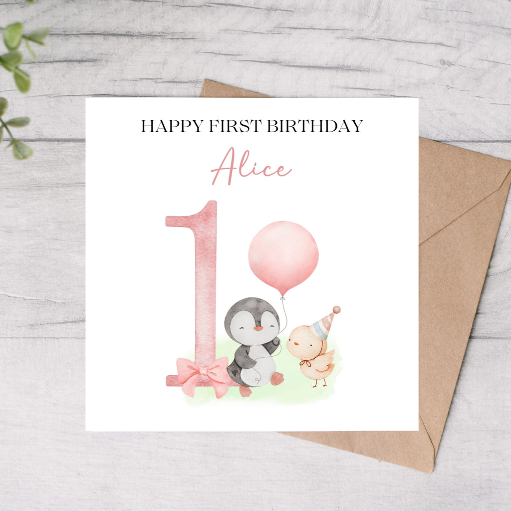 First birthday card