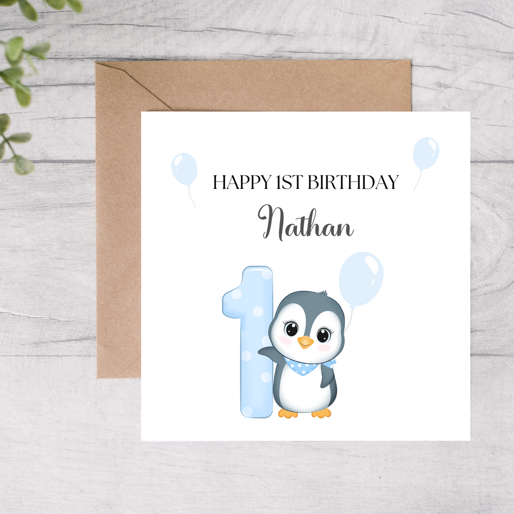 1st birthday card for boy