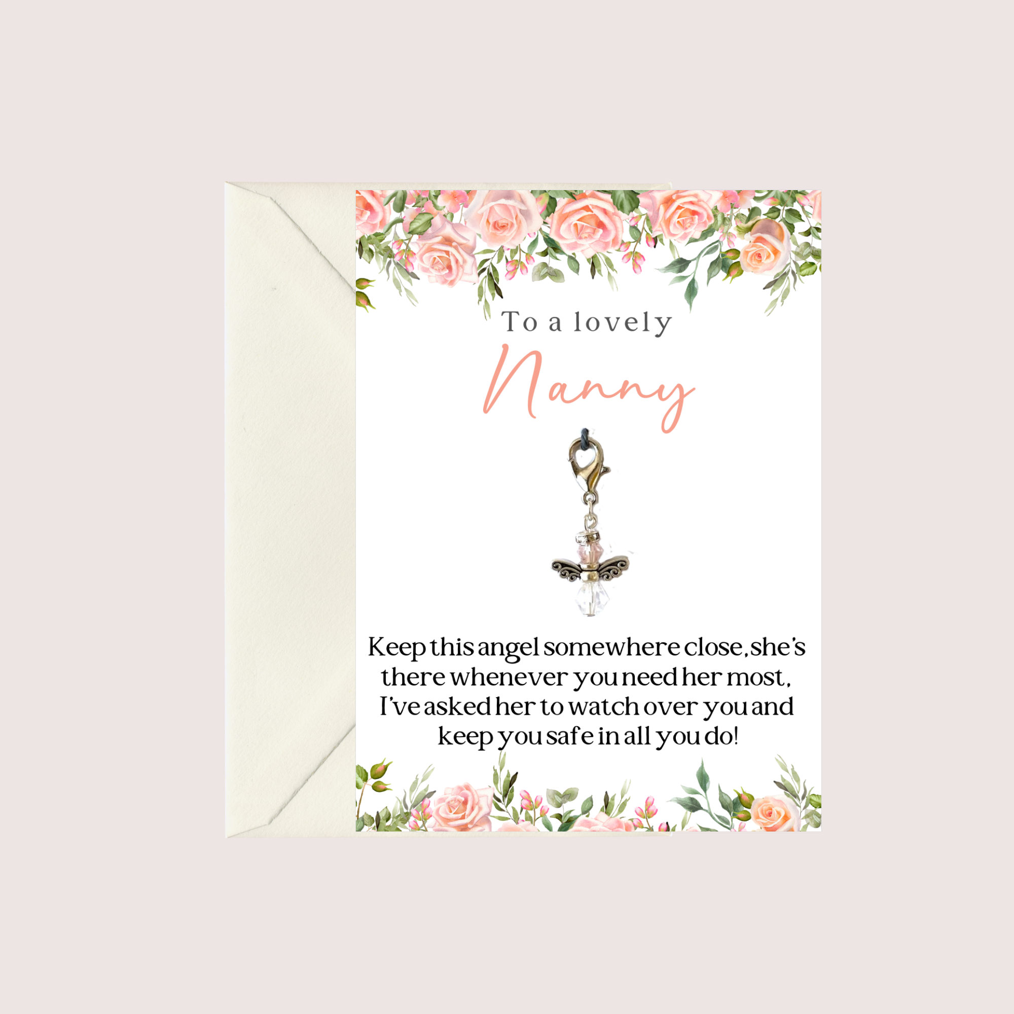 Guardian Angel Charm For Nanny