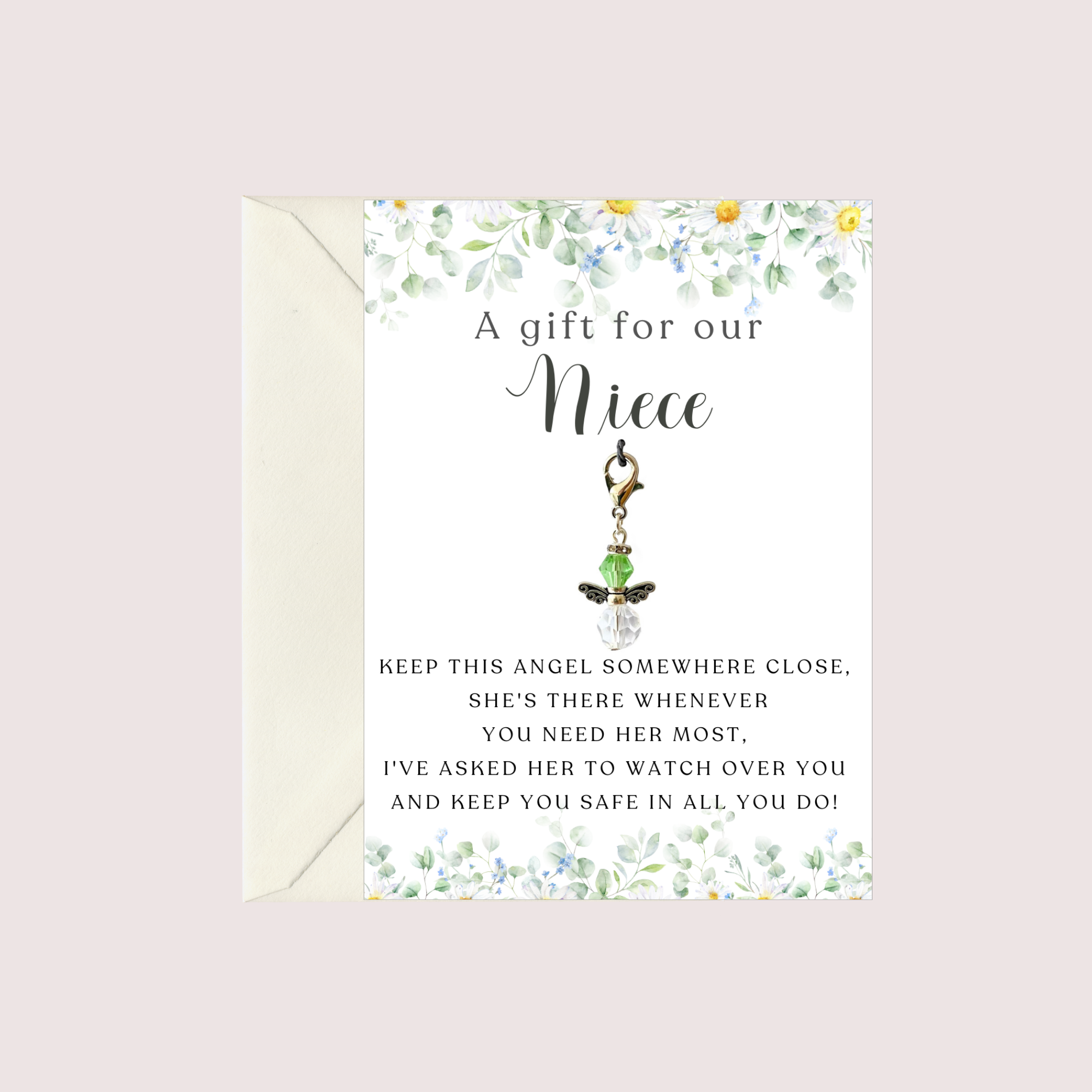 Guardian Angel Charm For Niece