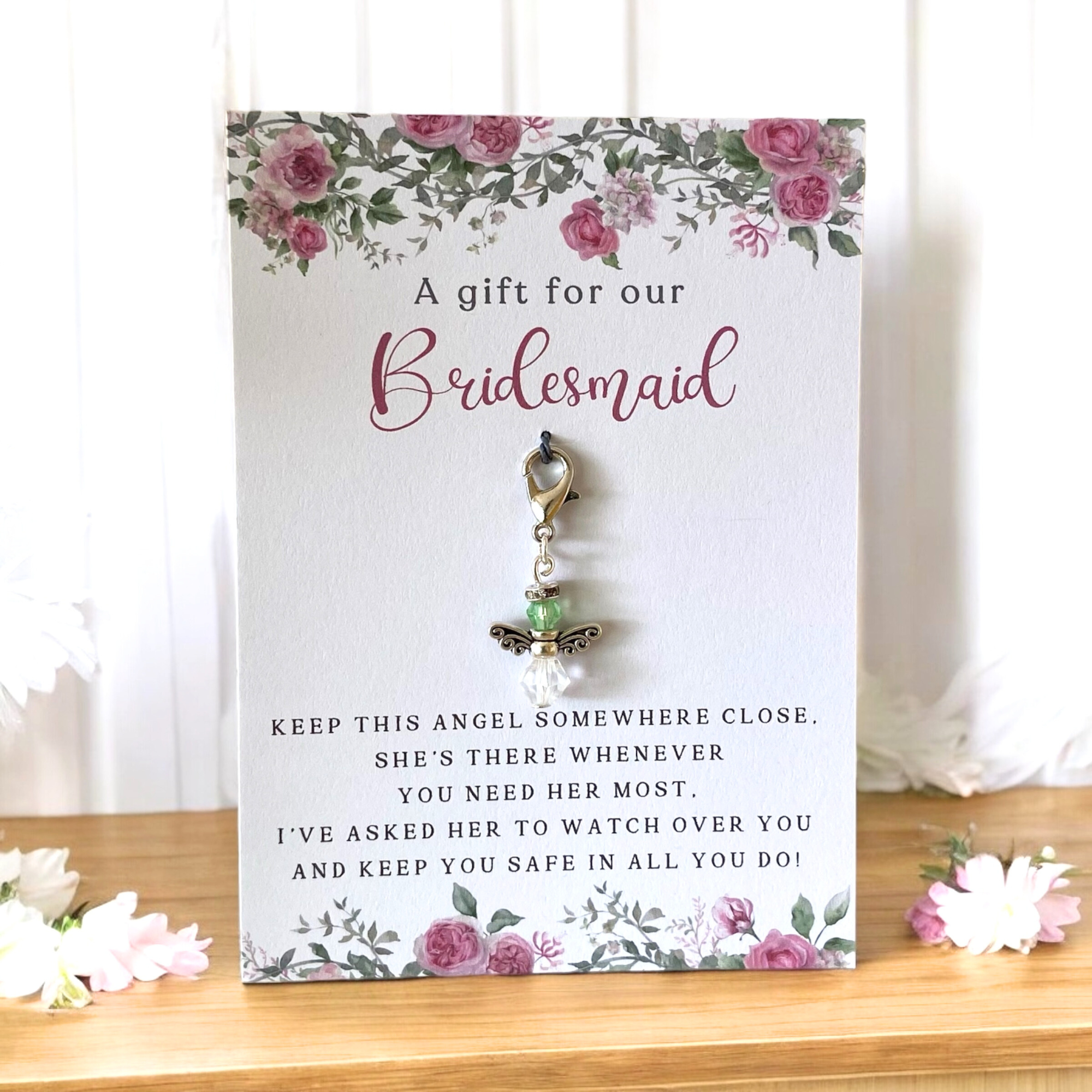 Bridesmaid Bouquet Angel Charm