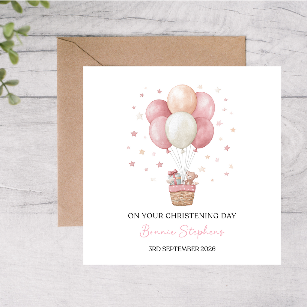 Christening Card for Daughter