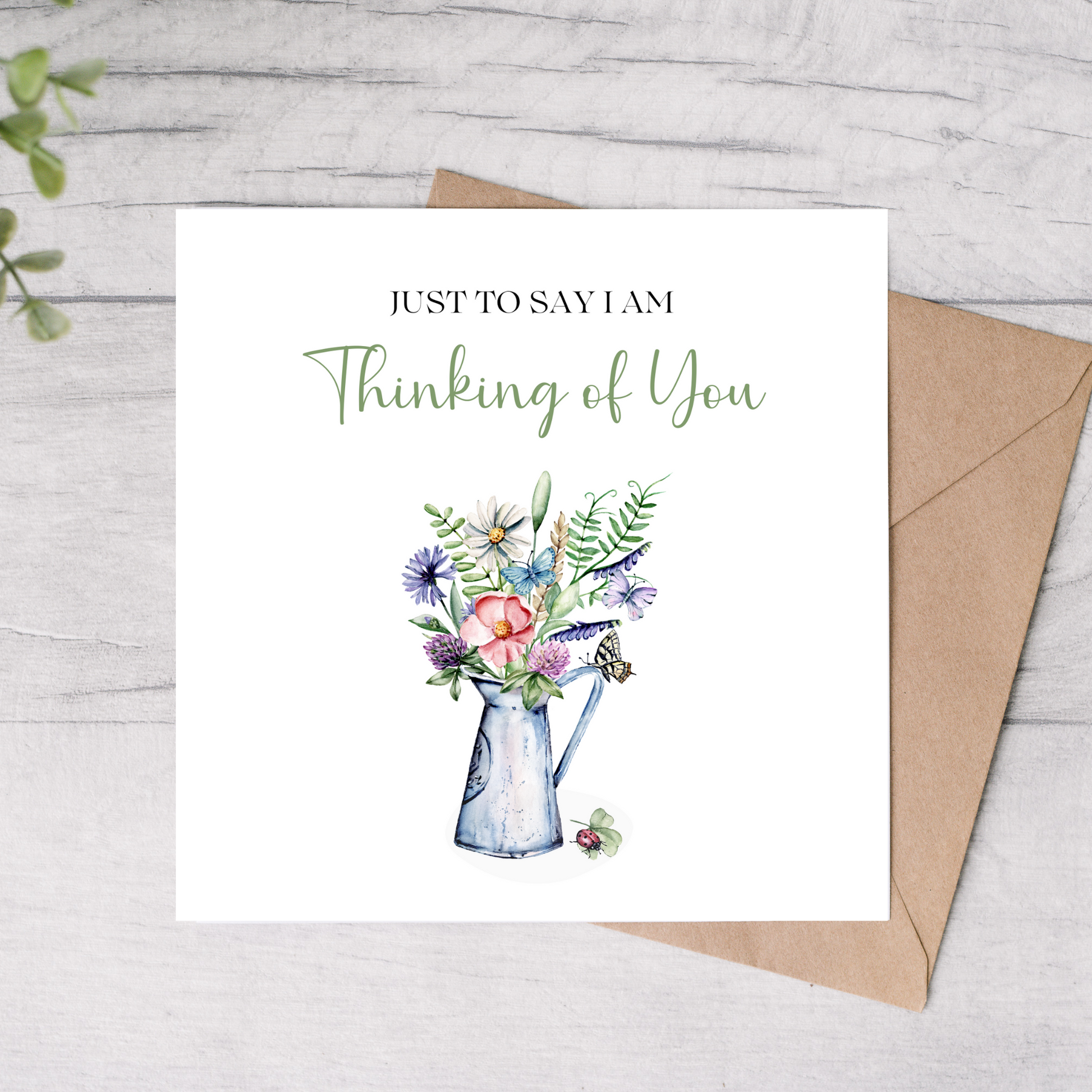 Floral greeting card