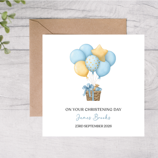 christening card for son