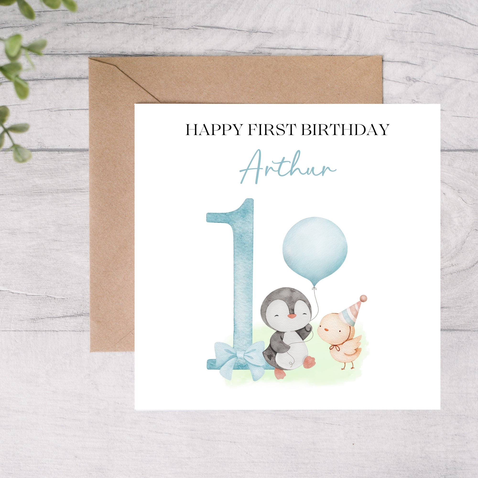 1st birthday card