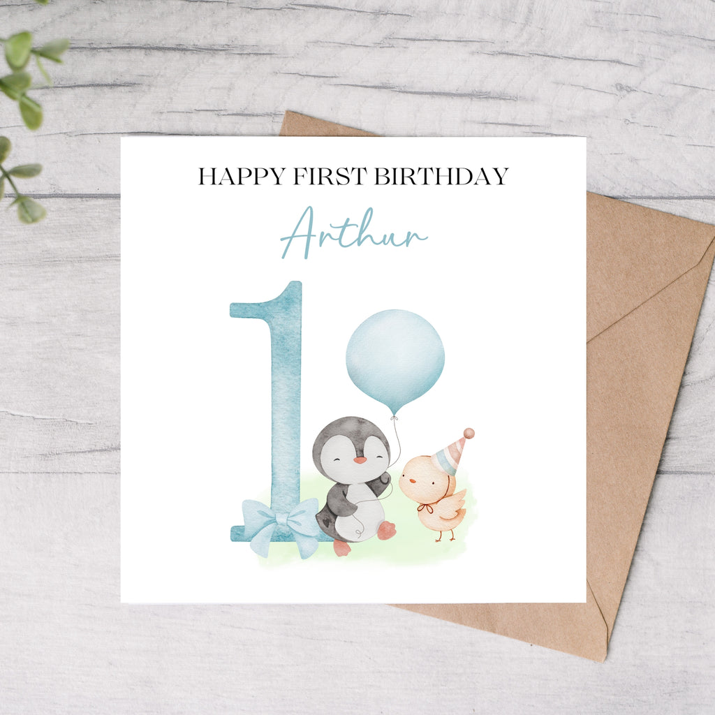 first birthday card 