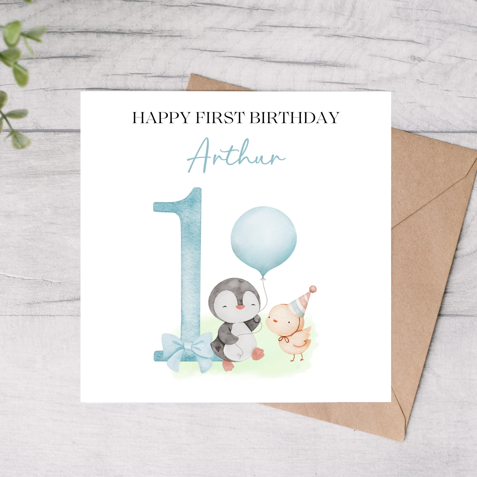 first birthday card 