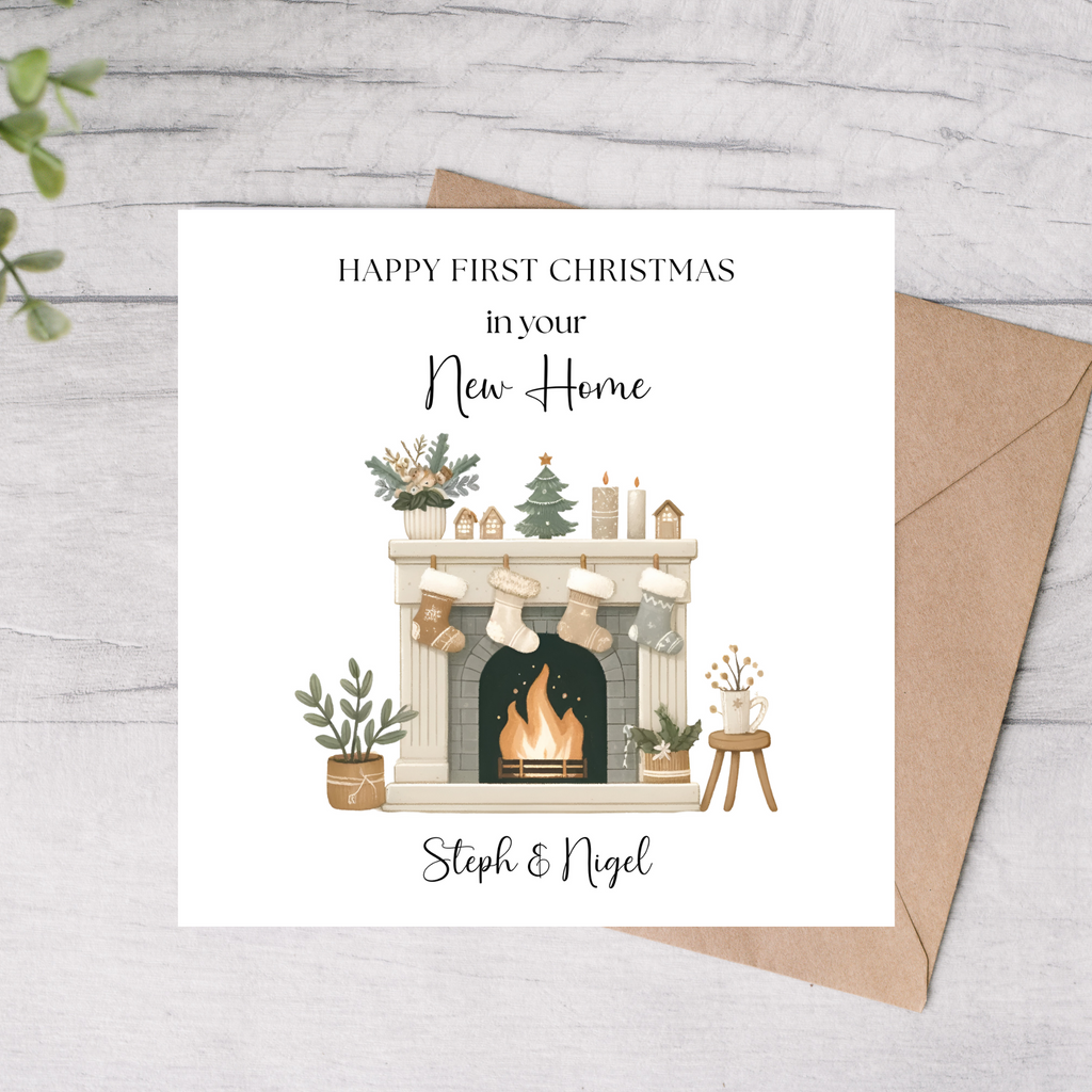 first christmas in new home card