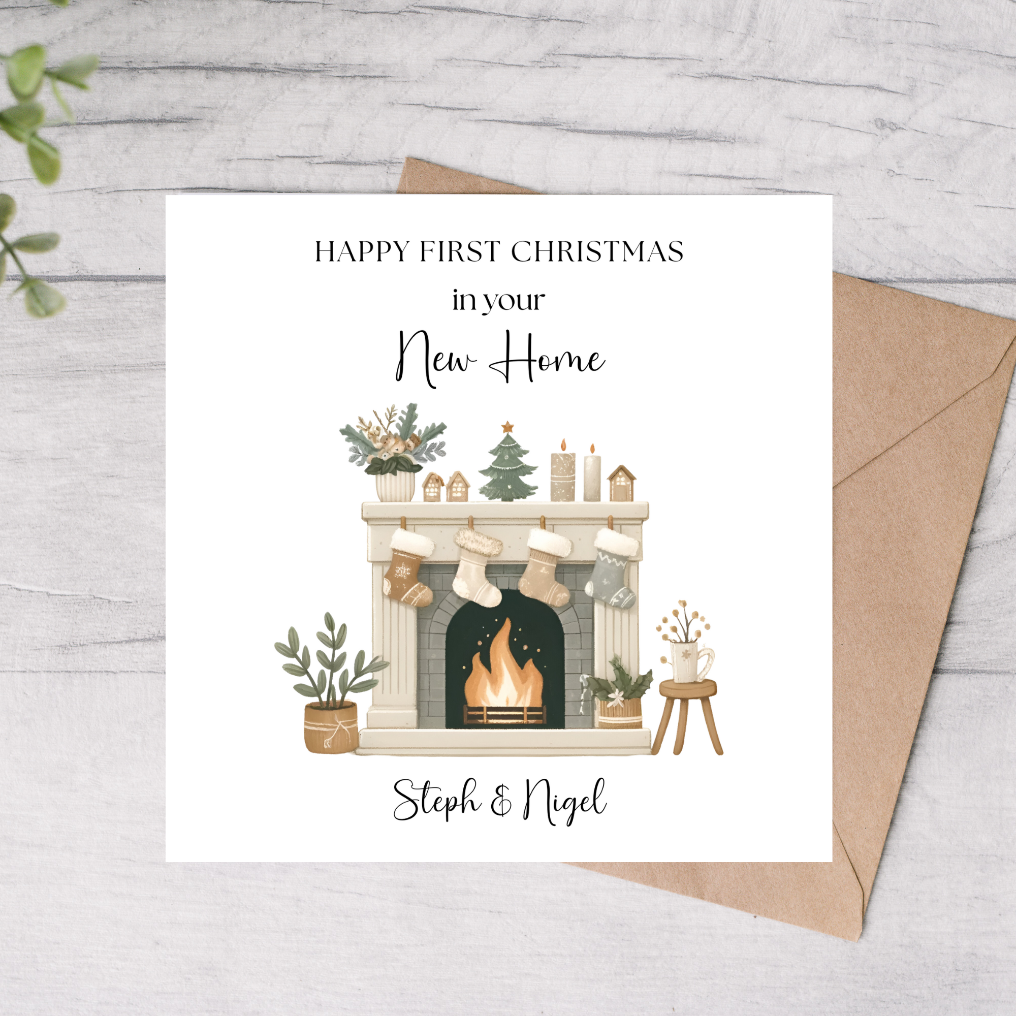 first christmas in new home card
