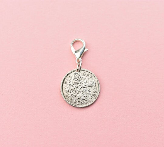 Bridal Bouquet Sixpence Charm - Tansy Bel