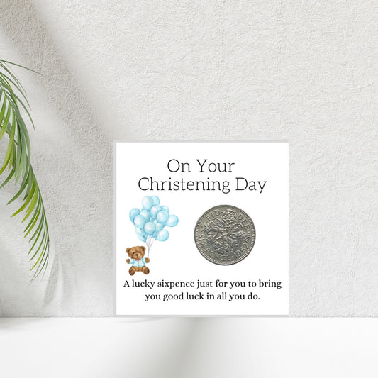 Christening Sixpence Gift For Boys