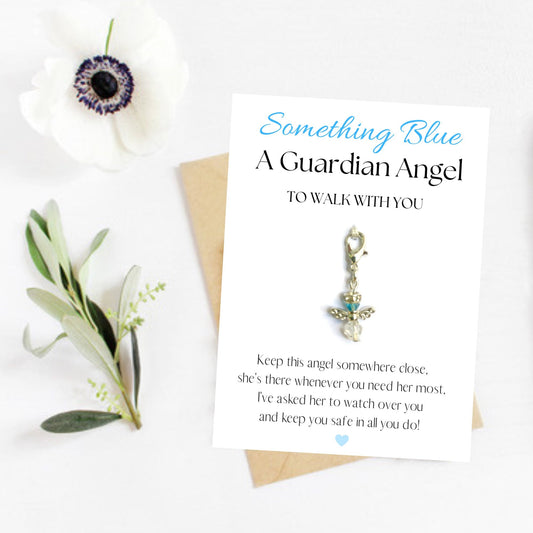 Something Blue Angel Charm