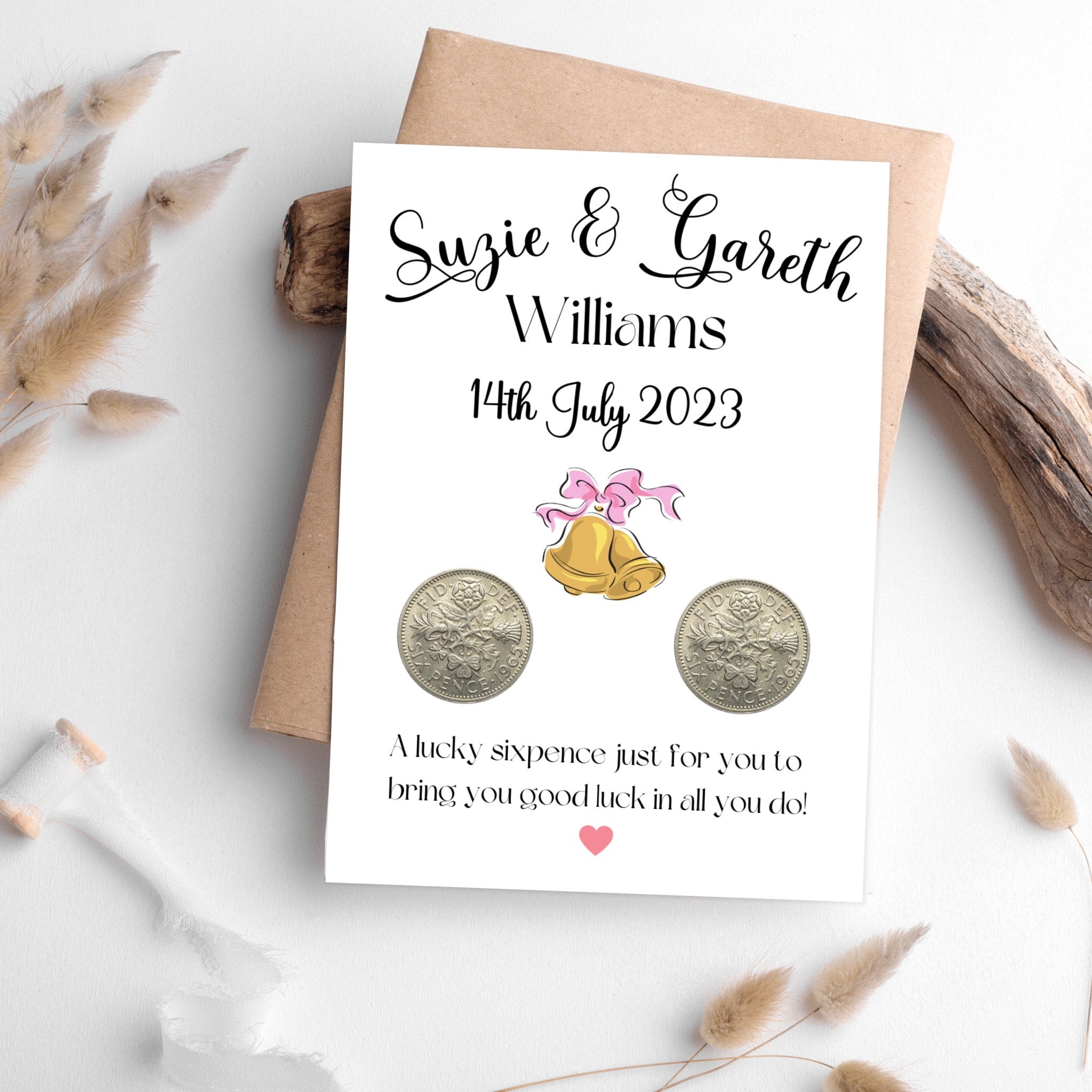 Personalised Wedding Keepsake Gift For Couple - Tansy Bel