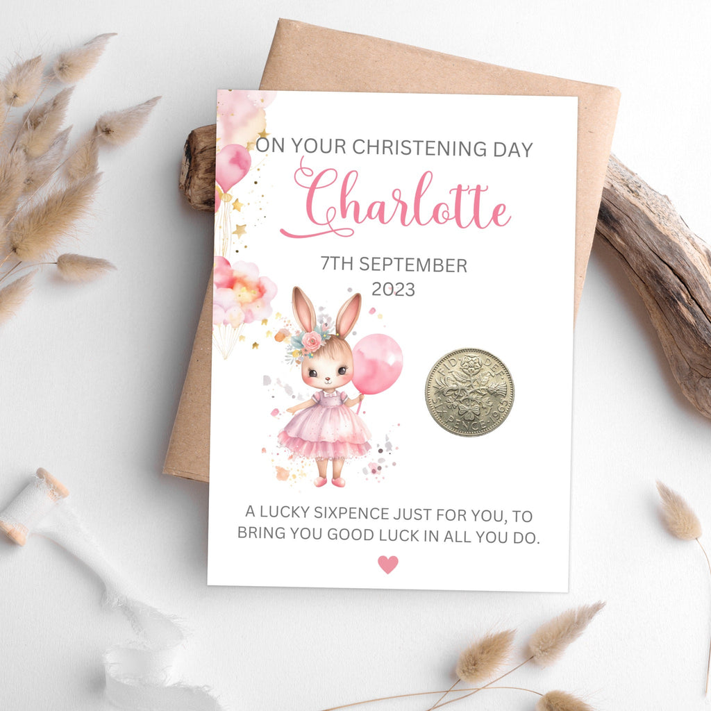 Girls Personalised Christening Day Keepsake - Tansy Bel