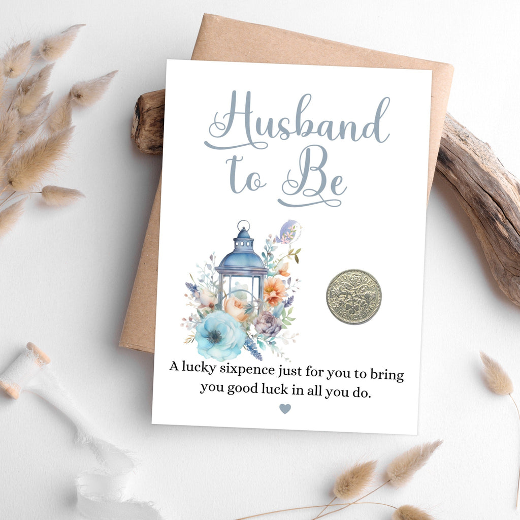 Husband To Be Wedding Sixpence Gift - Tansy Bel