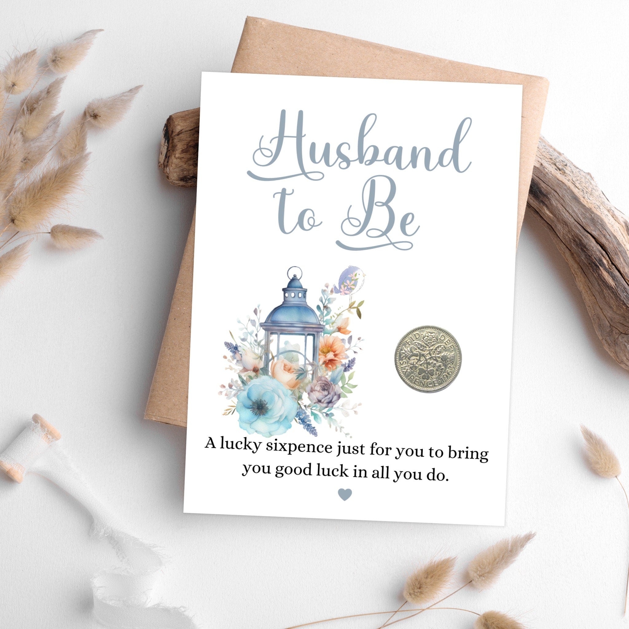 Husband To Be Wedding Sixpence Gift - Tansy Bel