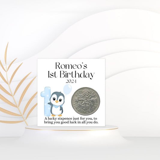 Baby's First Birthday Sixpence Gift 2024