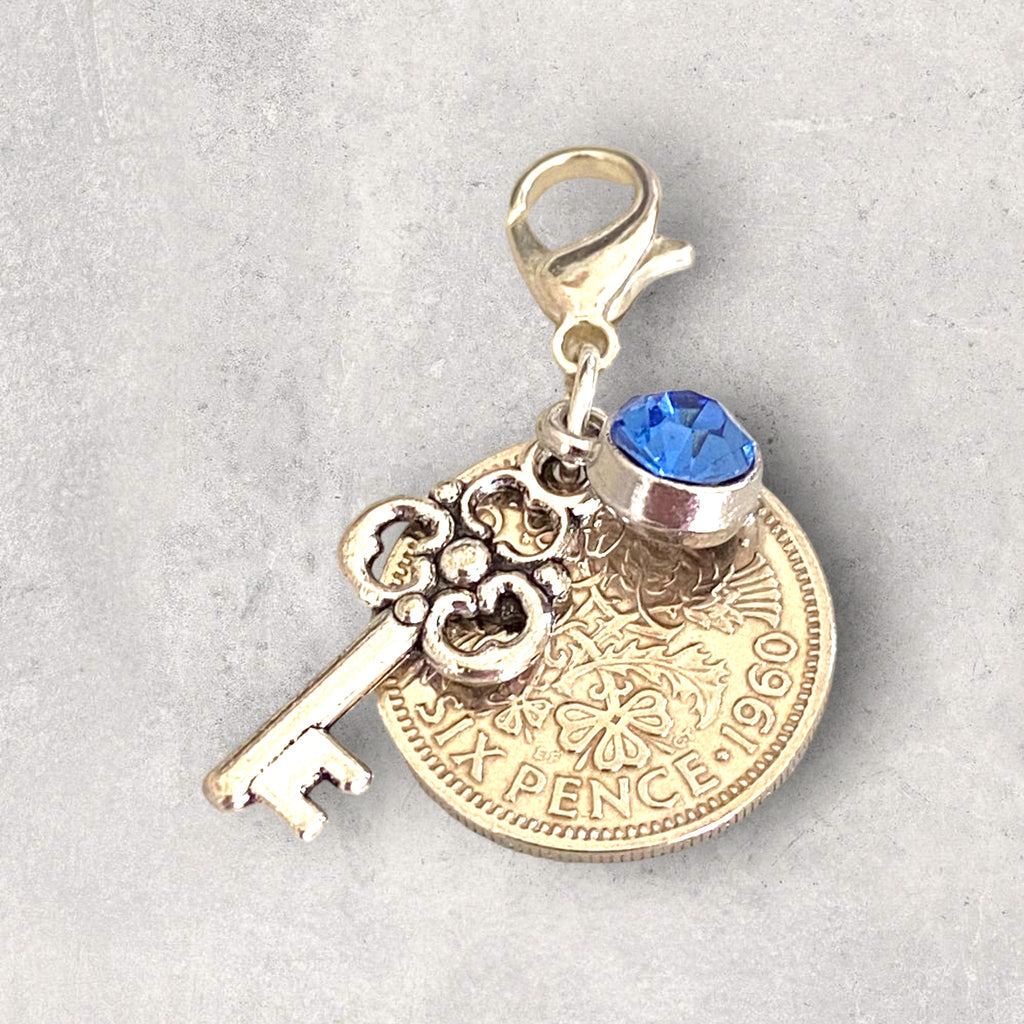 Bridal Wedding Bouquet Lucky Sixpence Charm - Tansy Bel