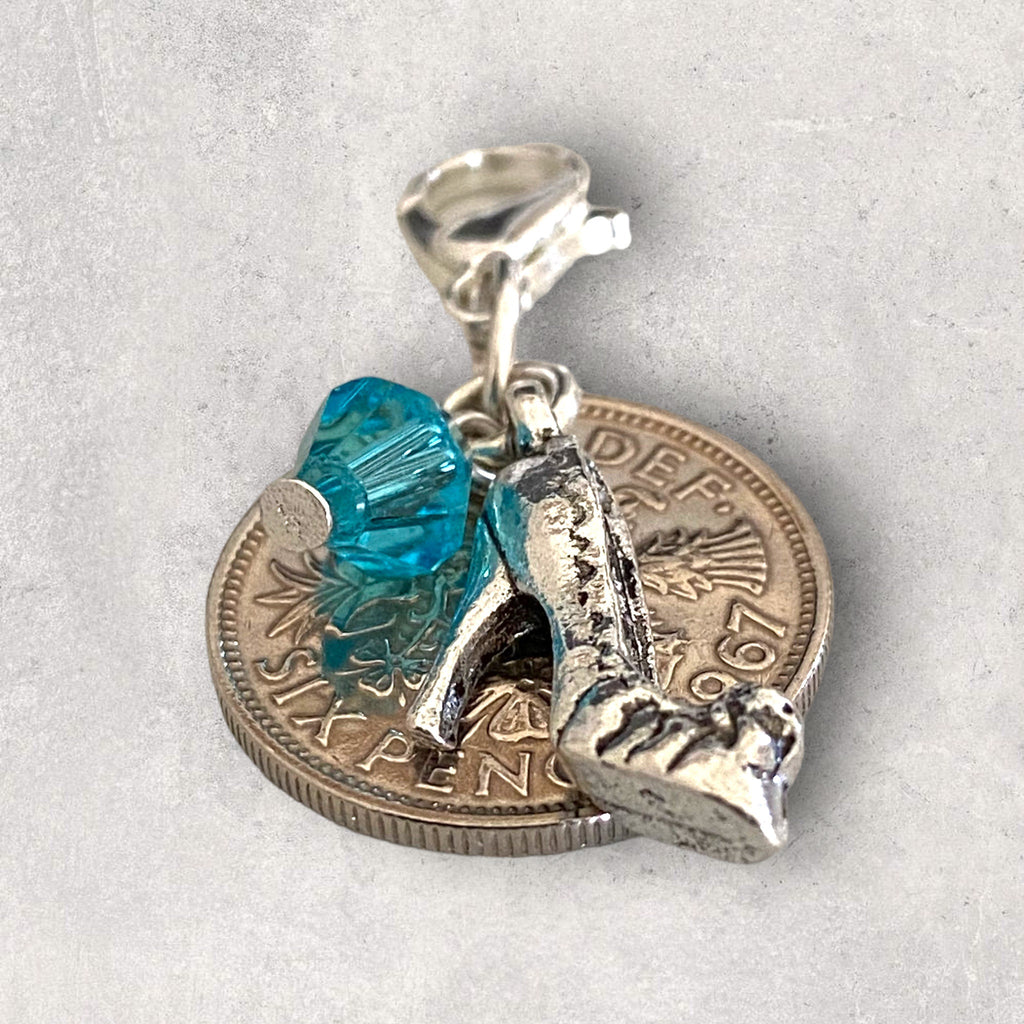 Lucky Sixpence Charm For Wedding Bouquet - Tansy Bel