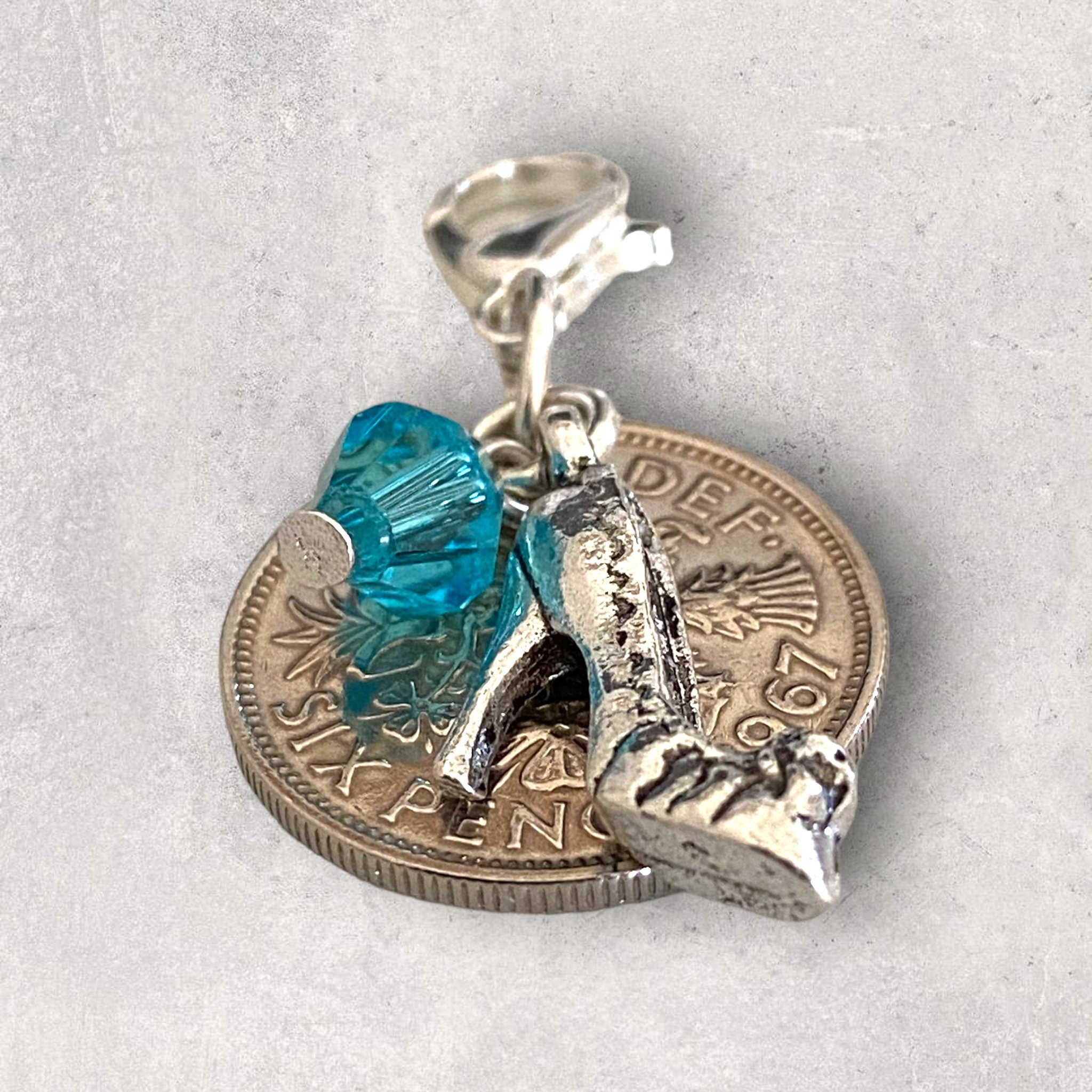 Lucky Sixpence Charm For Wedding Bouquet - Tansy Bel