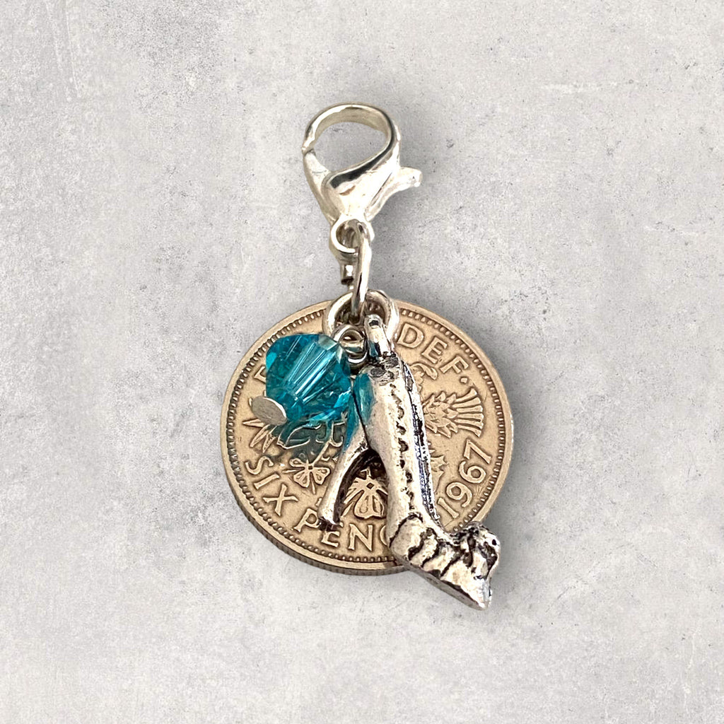 Lucky Sixpence Charm For Wedding Bouquet - Tansy Bel