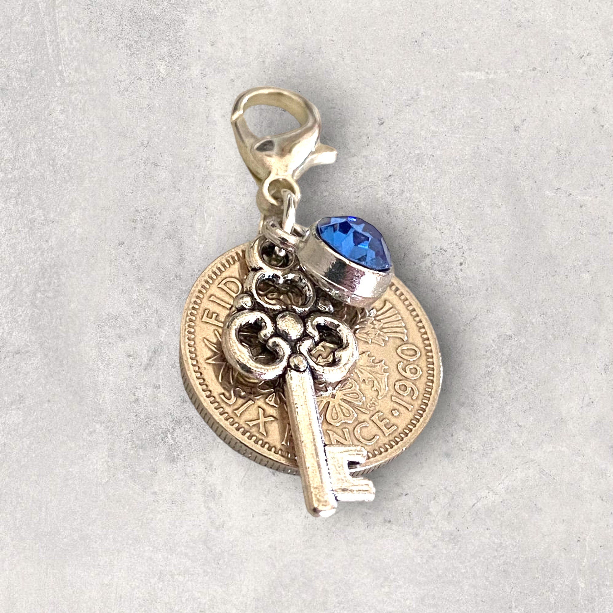 Bridal Wedding Bouquet Lucky Sixpence Charm - Tansy Bel