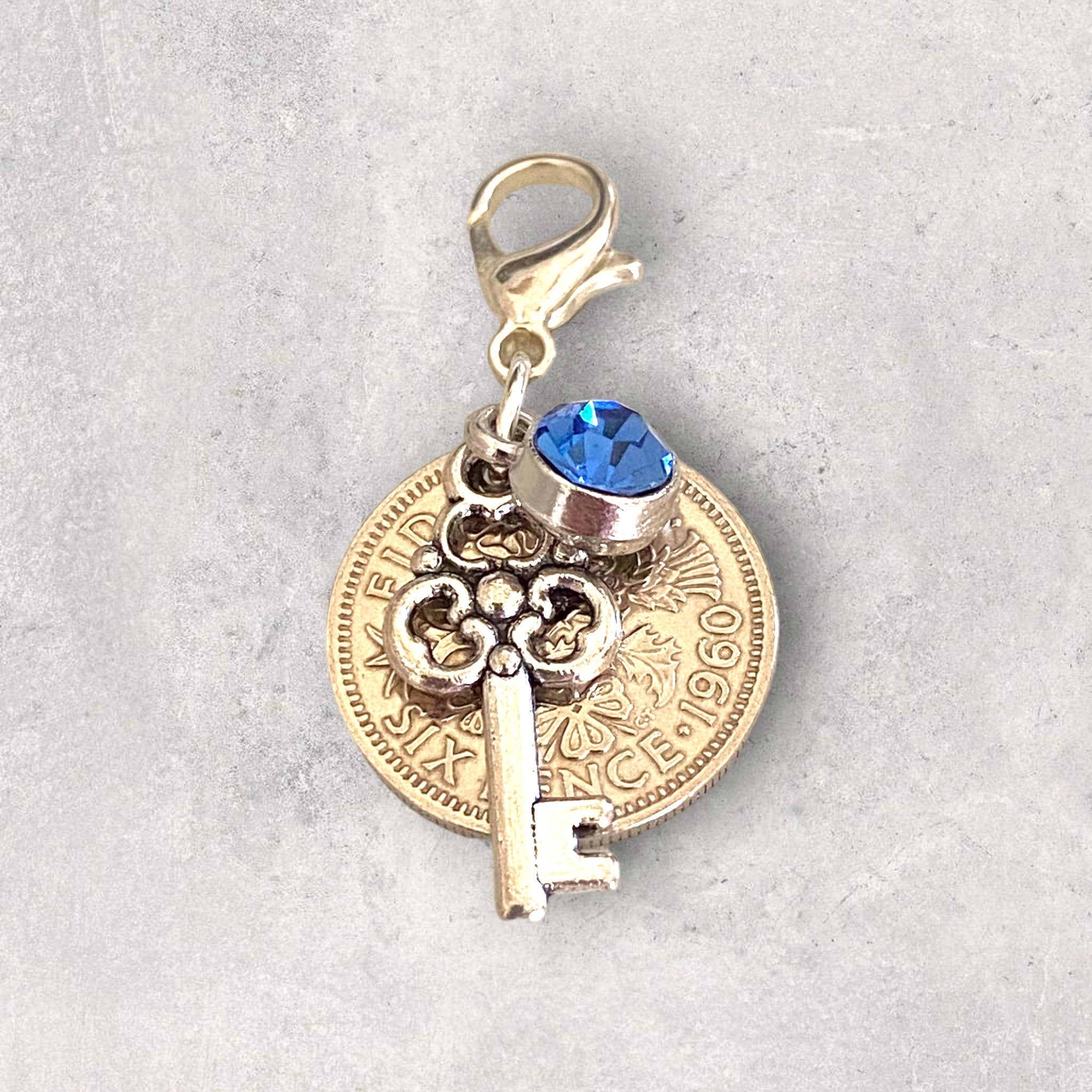 Bridal Wedding Bouquet Lucky Sixpence Charm - Tansy Bel