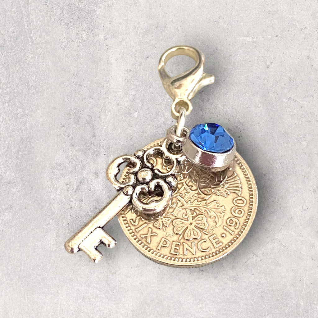 Bridal Wedding Bouquet Lucky Sixpence Charm - Tansy Bel
