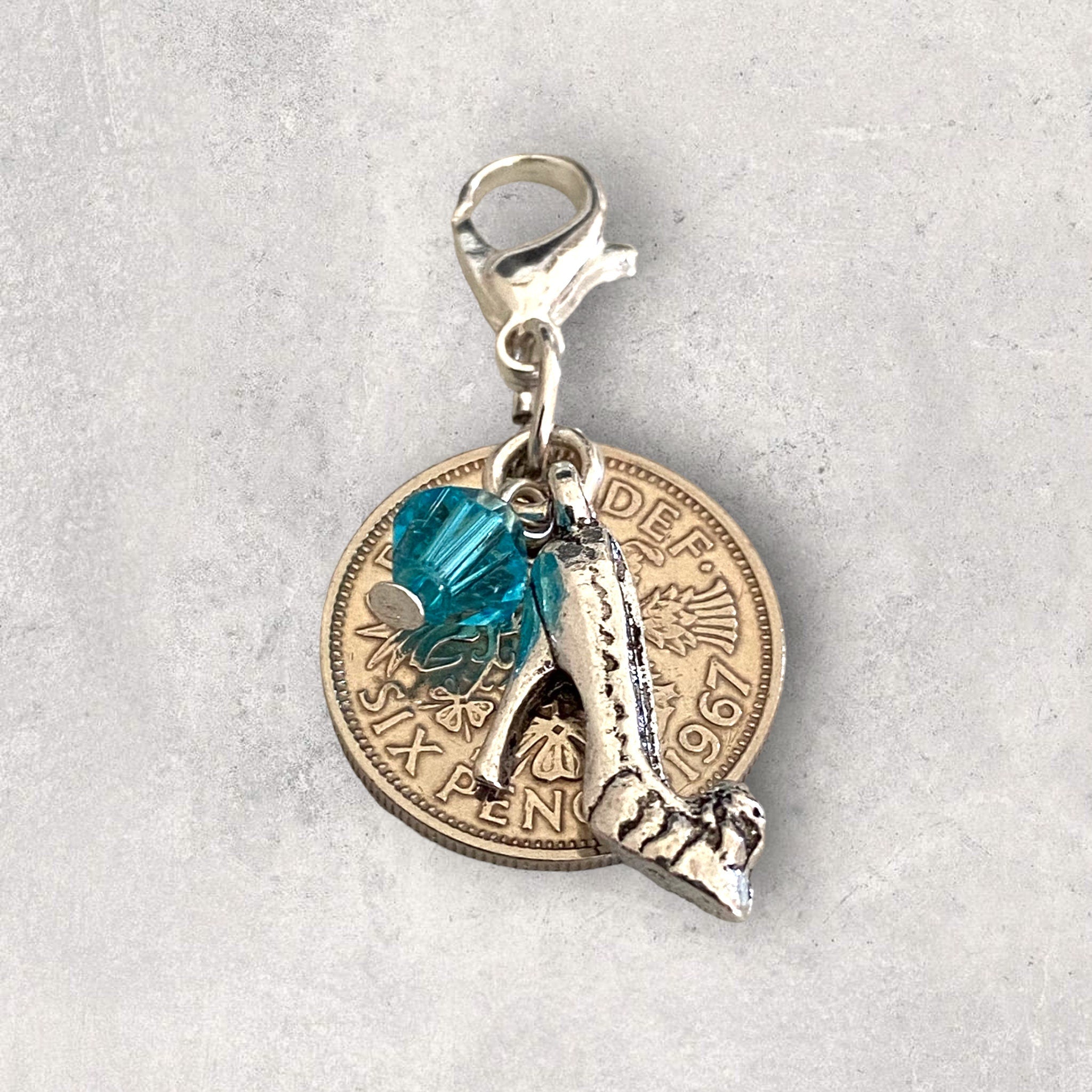 Lucky Sixpence Charm For Wedding Bouquet - Tansy Bel