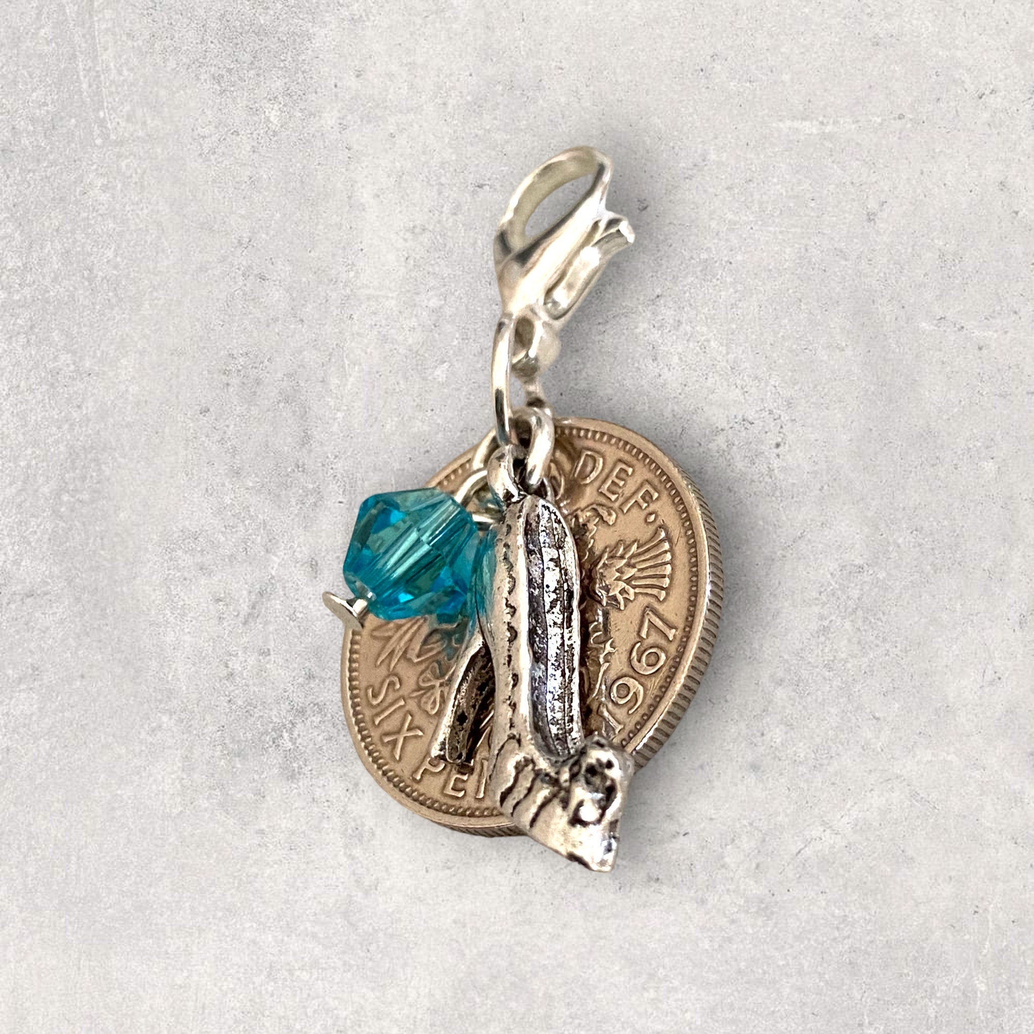 Lucky Sixpence Charm For Wedding Bouquet - Tansy Bel