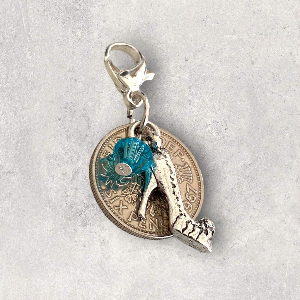 Lucky Sixpence Charm For Wedding Bouquet - Tansy Bel